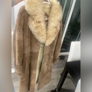 Vintage Fur Lined Coat
